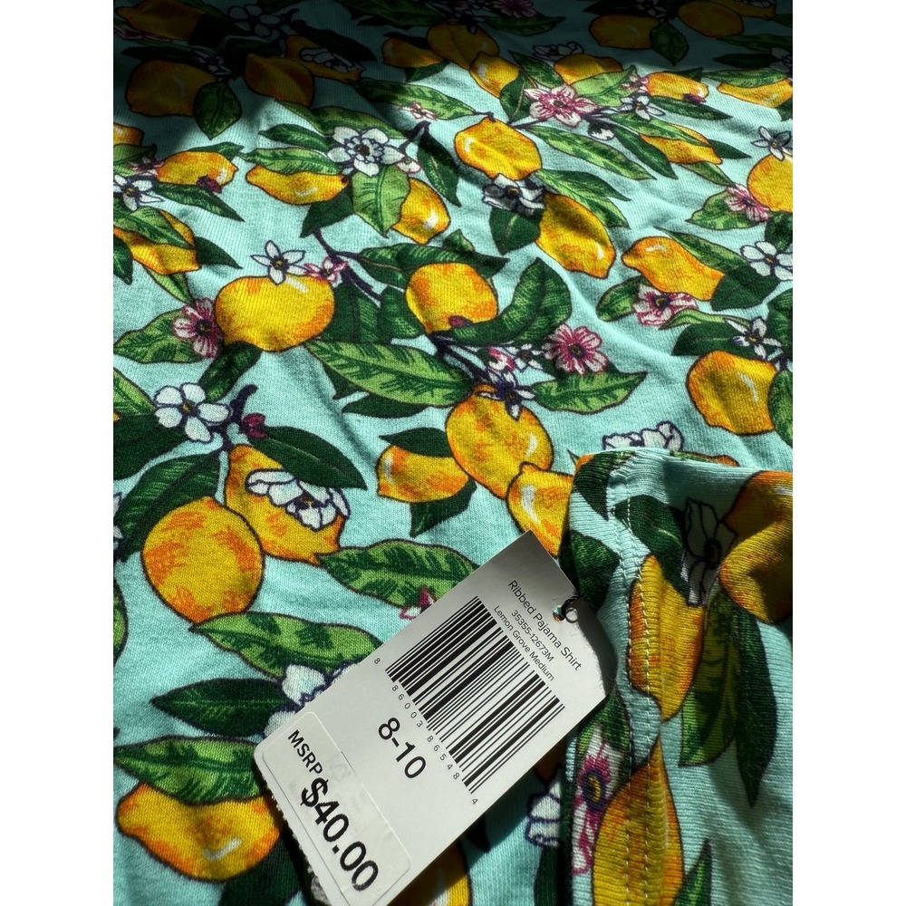 Nwt Vera Bradley women's lemon grove top pajama medium - Picture 5 of 7